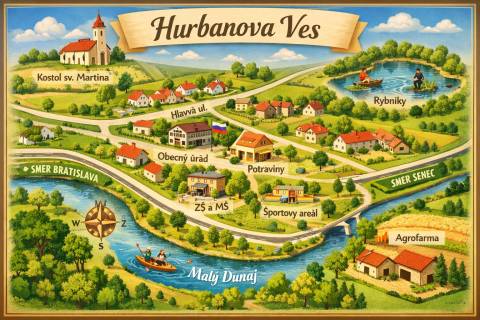  HURBANOVA VES - pozemok pre výstavbu rodinného domu